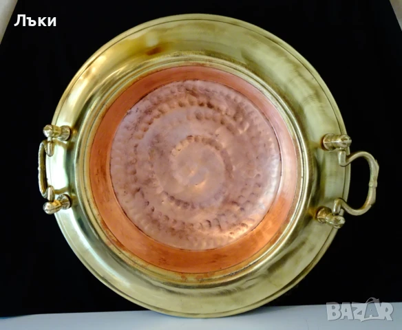 Медно барбекю на дървени въглища 3 кг.,мангал. , снимка 4 - Антикварни и старинни предмети - 51183994