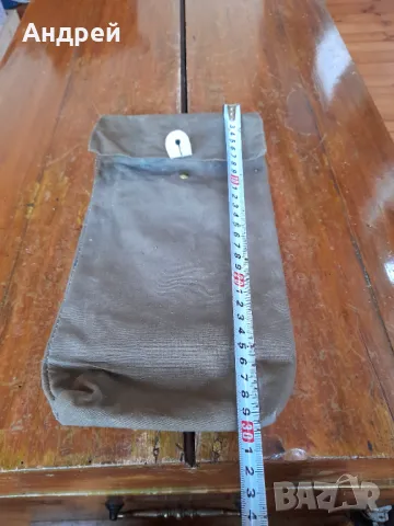 Стара брезентова военна чанта,сумка,чохъл #2, снимка 2 - Антикварни и старинни предмети - 49454096
