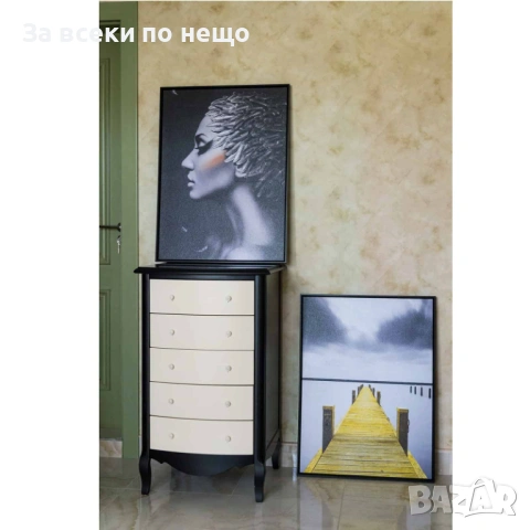 Картина Кей, черна рамка, 60*80см Код P2216, снимка 2 - Картини - 54210935