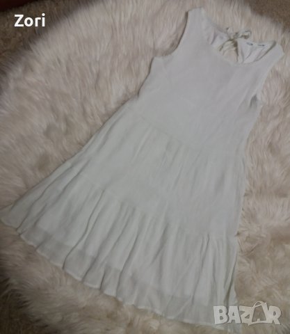 Бяла кукленска рокля ХХС размер , снимка 1 - Рокли - 40276292