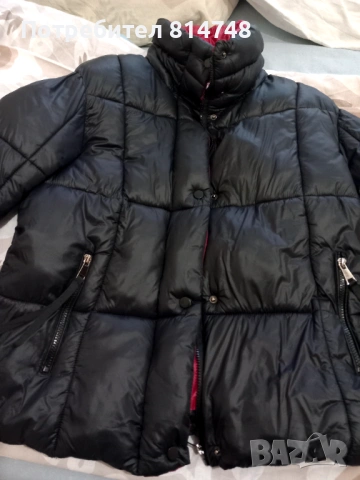 Дамско черно топло яке L размер
