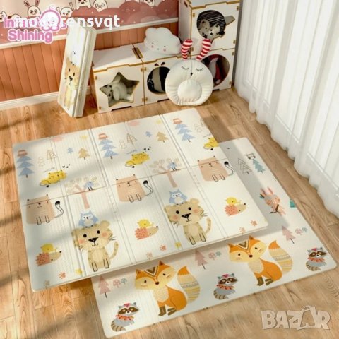 Двустранно сгъваемо термоустойчиво килимче за игра, снимка 4 - Други - 42600242