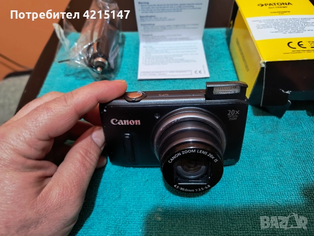 Canon PowerShot SX260HS, 12.1MP, Черен-Дигитален фотоапарат(камера) , снимка 2 - Фотоапарати - 52850374