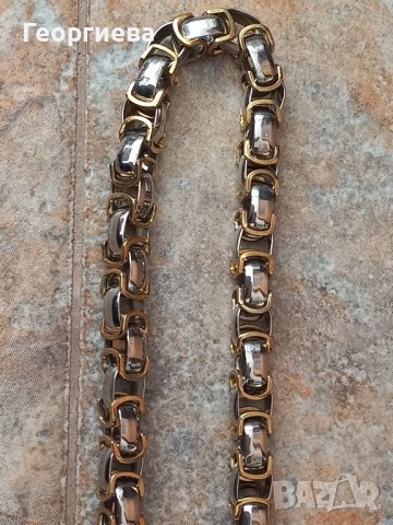 Стоманен ланец , снимка 2 - Колиета, медальони, синджири - 42926655