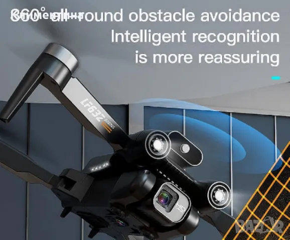 LF632 Професионален дрон с 8K HD камера, 2 батерии и Dual камери - Въздушни снимки и видео, снимка 4 - Дронове и аксесоари - 47550766