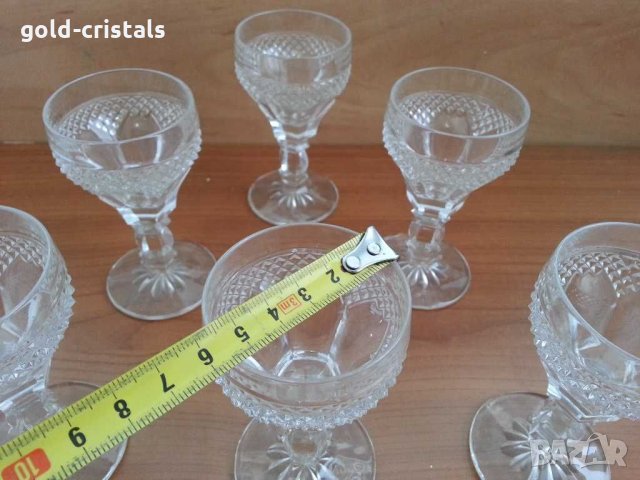 кристални чаши чашки, снимка 4 - Антикварни и старинни предмети - 31627854