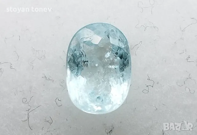 Рядък син Параиба турмалин със силен блясък - 1.37кт.! Сертификат! Нов!, снимка 5 - Други - 49927240