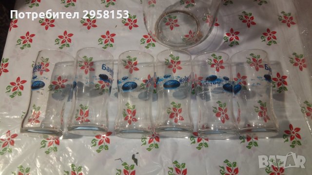 6 чаши стъклени с кана 1 литър за тази цена, снимка 4 - Чаши - 38673498