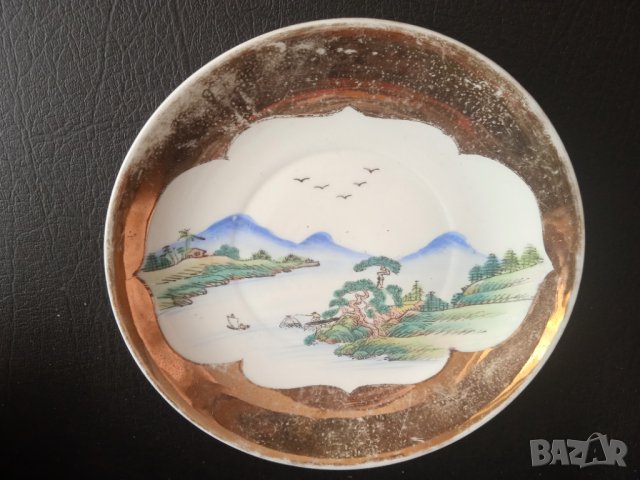 Много стара чиния японски порцелан с позлата, снимка 5 - Колекции - 42873868