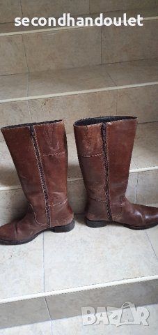Дамски ботуши от естествена кожа, снимка 4 - Дамски ботуши - 42597479