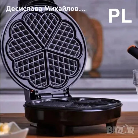 Гофретник Rosberg 1200W; R51442GB Описание: Гофретник Rosberg,1200W, Плоча с 5 сърцевидни гнезда