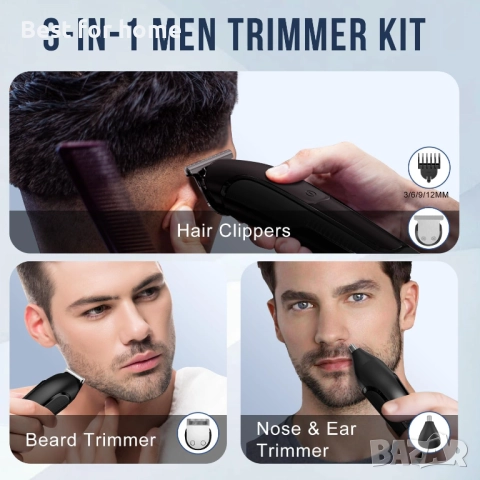 Мъжки тример за брада, снимка 4 - Друга електроника - 52629720