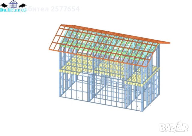 Къща,Бунгало,Преместваема къща,Сглобяеми къщи,Модулни,Жилищни-85,56м², снимка 3 - Строителни материали - 44157622