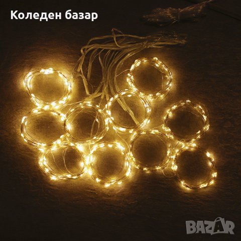 Коледни лампички с 300Led лампи 3 метра на 3 метра ,коледна завеса с дистанционно, снимка 3 - Лед осветление - 42139932