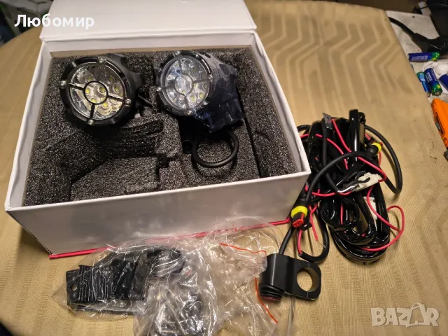 KASER Мотоциклетен фар Преден фар Допълнителен фар за мъгла за Moto Quad с ключ и конзола45W3000лм
, снимка 2 - Аксесоари и консумативи - 50037541