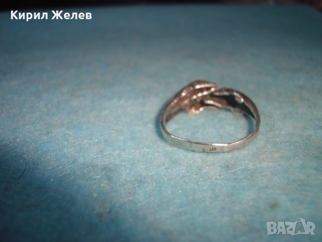 ДЕЛФИНИ - СТАР ФИГУРАЛЕН СРЕБЪРЕН ПРЪСТЕН ВИСОКА ПРОБА СРЕБРО МАЙСТОРСКА ИЗРАБОТКА АНГЛИЯ 26809 , снимка 13 - Пръстени - 34895919