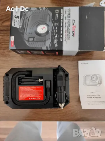 Портативен автомобилен компресор 12V, снимка 6 - Аксесоари и консумативи - 49938962