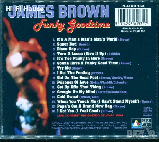 James Brown -Funky goodtime, снимка 2 - CD дискове - 37710236