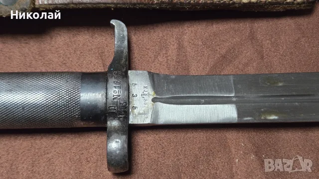 Щик Швеция маузер 1896г, снимка 3 - Антикварни и старинни предмети - 55932264
