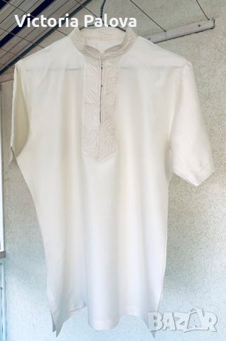 Прекрасна блуза екрю кралска коприна, снимка 5 - Туники - 42280179