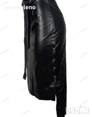 Дамска ежедневна кожена  пола със средна дължина, 3цвята , снимка 8 - Поли - 48992464