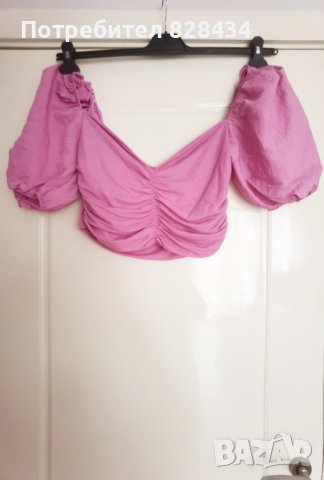 Къса блузка Zara, снимка 5 - Корсети, бюстиета, топове - 37247241