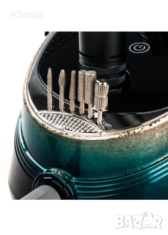 Машина за маникюр и педикюр BQ-730 на батерия, 50 W 35000 об (зелен хром), снимка 9 - Продукти за маникюр - 50665456