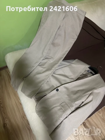 Костюми сако и панталон размер XS ZARA, Comma бежов, пепел от рози, снимка 3 - Костюми - 51396023