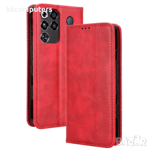 Кожен Ретро Калъф за ZTE nubia RedMagic 11 Pro 5G / 11 Pro+ 5G- Магнитно затваряне, Държач за карти , снимка 4 - Калъфи, кейсове - 52490655