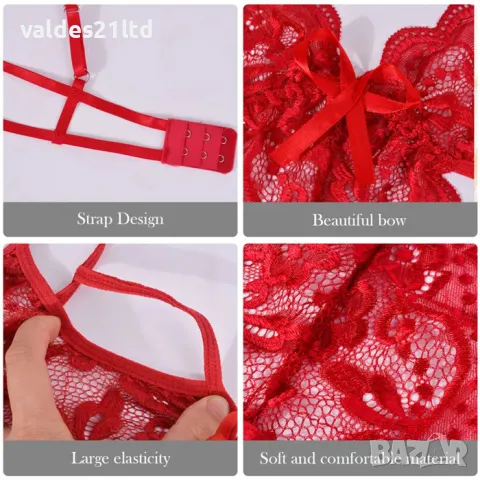 Еротично боди с отворено дъно, снимка 14 - Бельо - 42951438