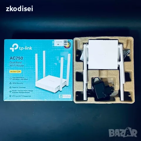 Рутер TP-LINK AC750, снимка 2 - Рутери - 56433374