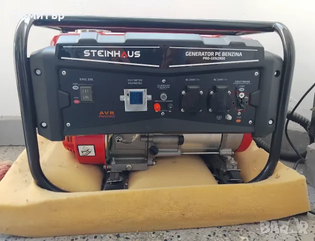 ПРОДАВАМ БЕНЗИНОВ ГЕНЕРАТОР НА ТОК 220В STEINHAUS 2900Kw