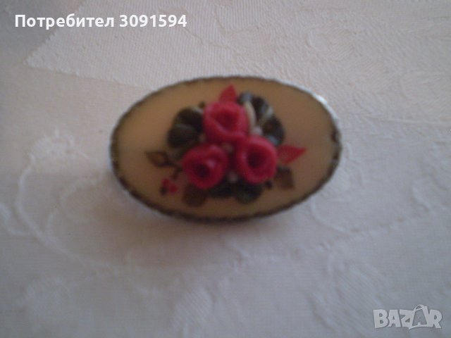 Дамска брошка ретро винтидж стил, снимка 3 - Антикварни и старинни предмети - 38849596