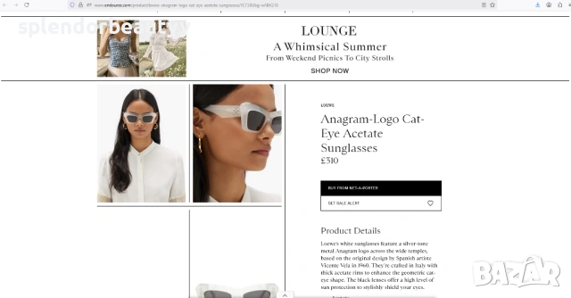 Loewe слънчеви очила Anagram - logo, снимка 3 - Слънчеви и диоптрични очила - 54226369