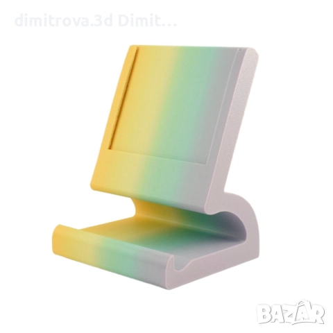 Цветна 3D стойка за телефон с възможност за персонализация и снимка, снимка 2 - Селфи стикове, аксесоари - 51295855
