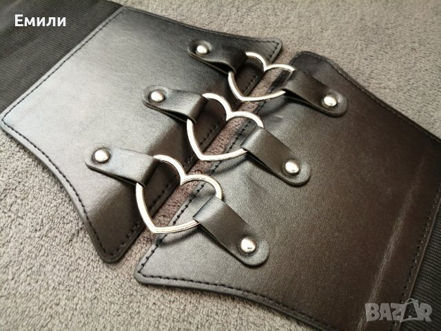 Корсет колан от еко кожа със сърца, снимка 10 - Корсети, бюстиета, топове - 37299668