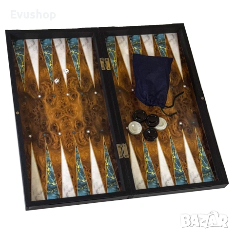 Комплект табла, шах, дама 3в1, дърво, 48x48 см, снимка 9 - Шах и табла - 54315726