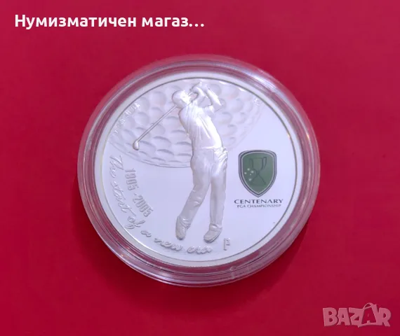 Сребърна монета 1 долар 2005 г. PGA Championship Голф