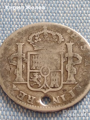 Сребърна монета 2 реала 1822г. Фернандо седми Мексико 13693, снимка 9 - Нумизматика и бонистика - 42915234