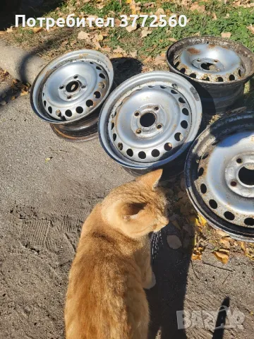 13 цола железни джанти 4х100, снимка 5 - Гуми и джанти - 47896319