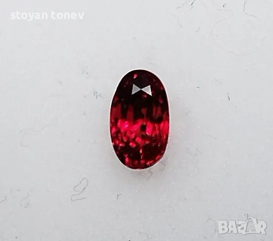 Интензивен оранжево червен рубин - 0.77кт.! Сертифициран! Нов! , снимка 9 - Други - 47210513