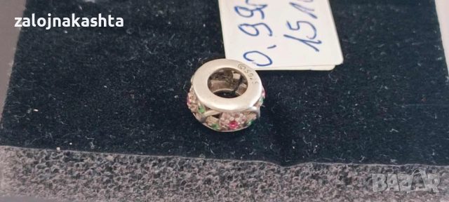 Сребърна-Талисман Pandorа-0,99гр/925, снимка 4 - Колиета, медальони, синджири - 51613579