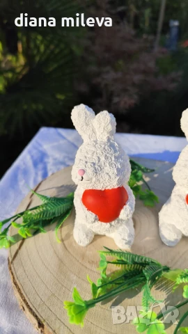 Гипсокерамични Зайчета!, снимка 10 - Декорация за дома - 50748818