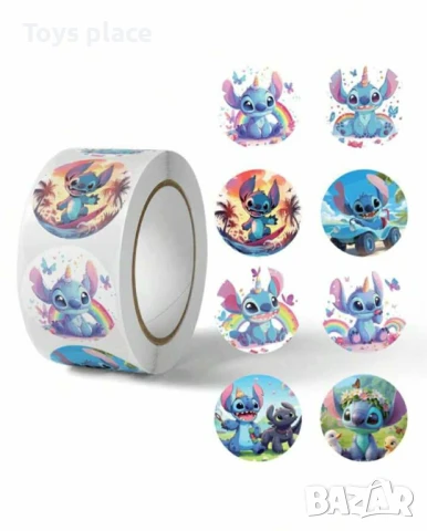 500бр стикери Лило и Стич Lilo and Stitch 