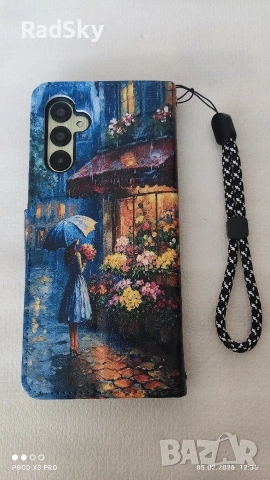 Телефон Samsung A14 плюс нов кожен калъф, снимка 2 - Samsung - 53367370