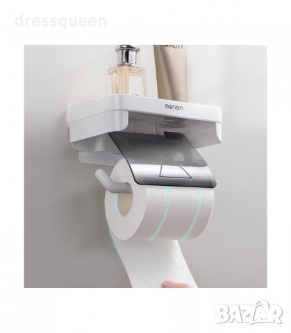 47500 Рафт с поставка за тоалетна хартия, снимка 7 - Етажерки - 34230638