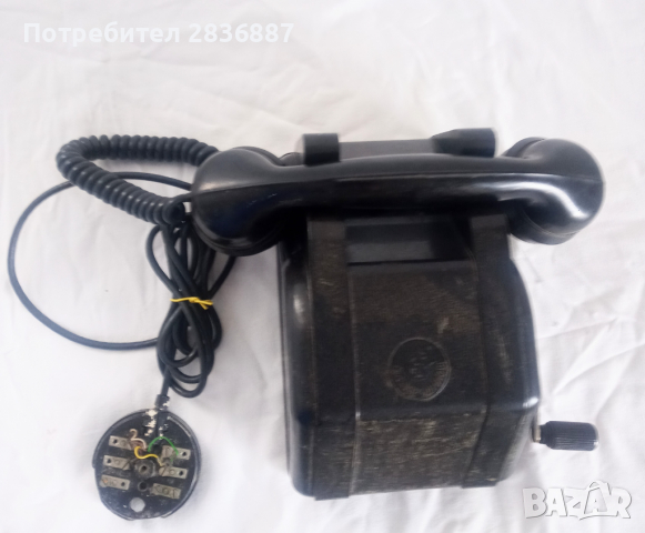 Бакелитен телефон "Ворошилов",за индукторно обаждане,, снимка 10 - Антикварни и старинни предмети - 36545351