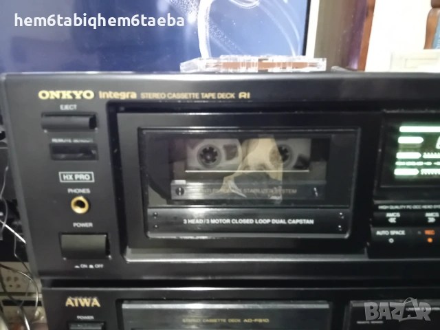 Onkyo TA 2870 - топ модел - един от малкото им  триглави декове с IR дистанционо управление., снимка 2 - Декове - 52679410