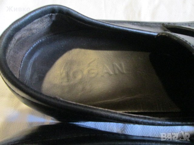 HOGAN черни мъжки обувки от естествена кожа размер UK-7.5; EUR-41.5., снимка 4 - Ежедневни обувки - 34111044