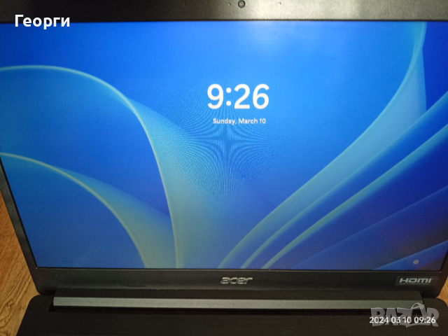 Acer Extensa 12GB/256GB Intel N4020 Windows 11, снимка 1 - Лаптопи за работа - 44692845